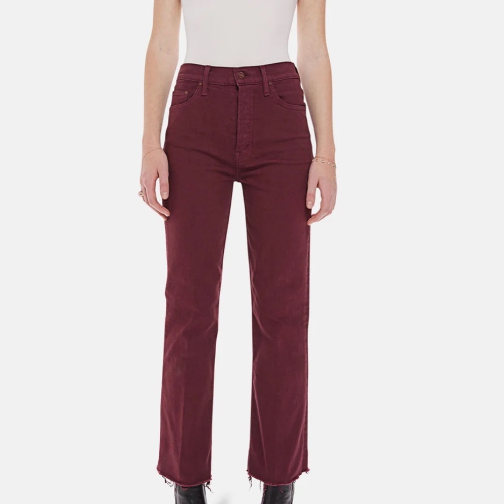 NWT MOTHER THE TRIPPER WOMENS HIGH‎ RISE DENIM ANKLE JEANS